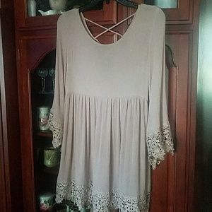 Lacey high low tunic top